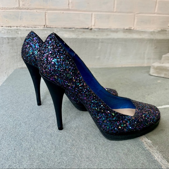 Juicy Couture Midnight Sequin Heels - Picture 4 of 7